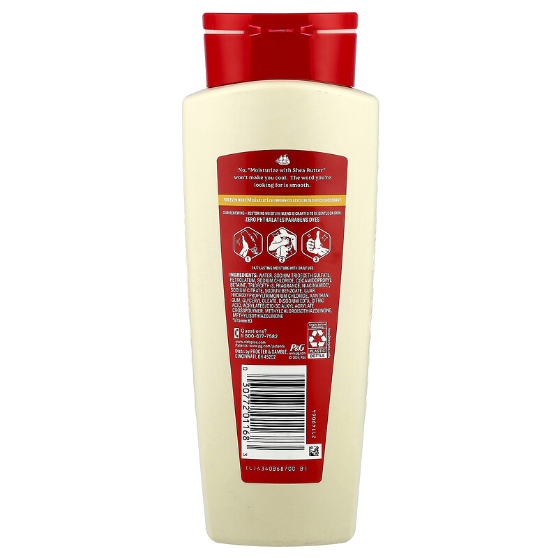 Old Spice, Гель для душа, увлажнение, масло ши, 532 мл (18 жидк. Унций) — фото 2