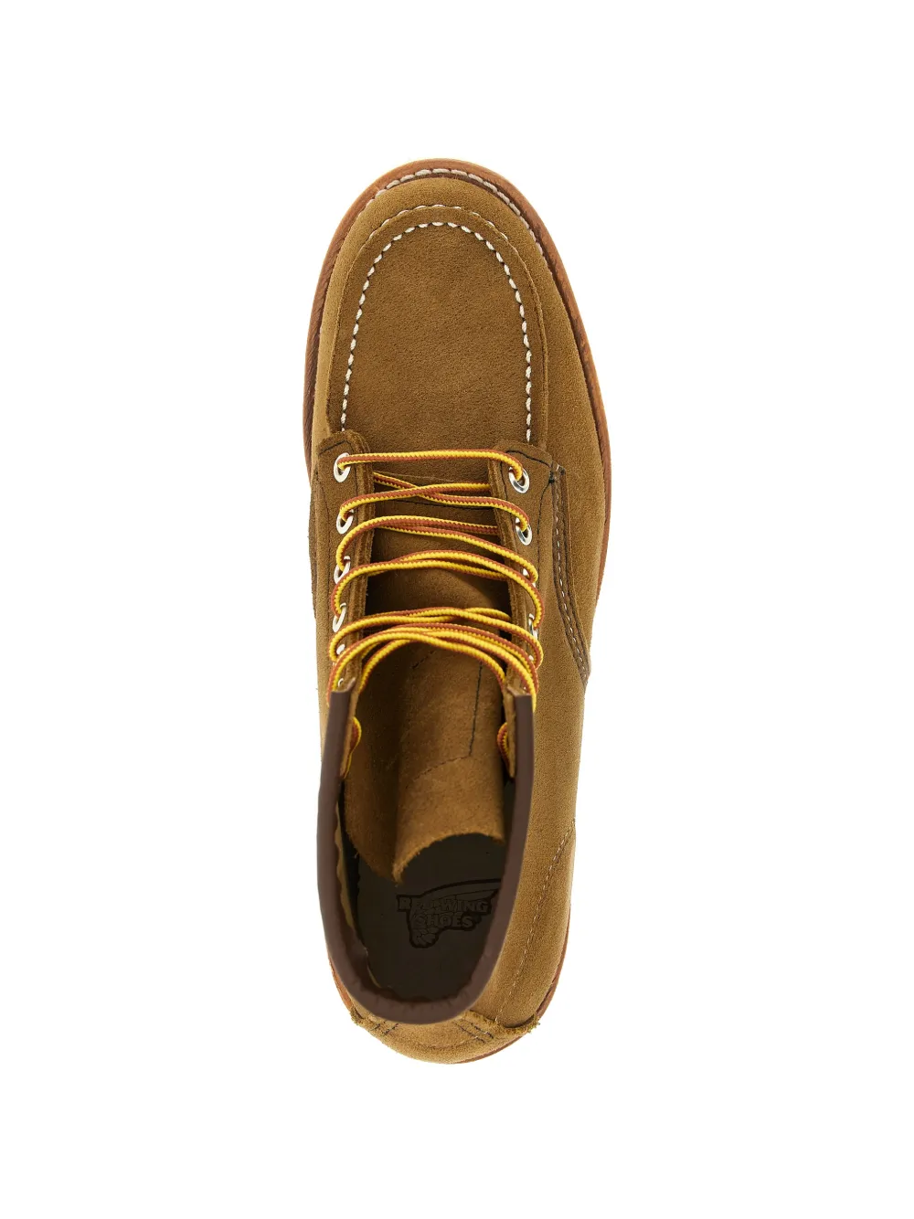 Кожаные ботинки с контрастной прострочкой Red Wing Shoes, коричневый — фото 4