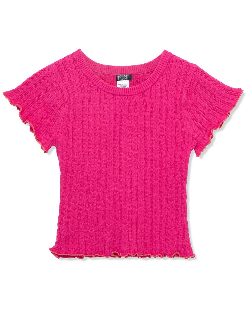 

Футболка Truce Contrast Lettuce Edge, розовый