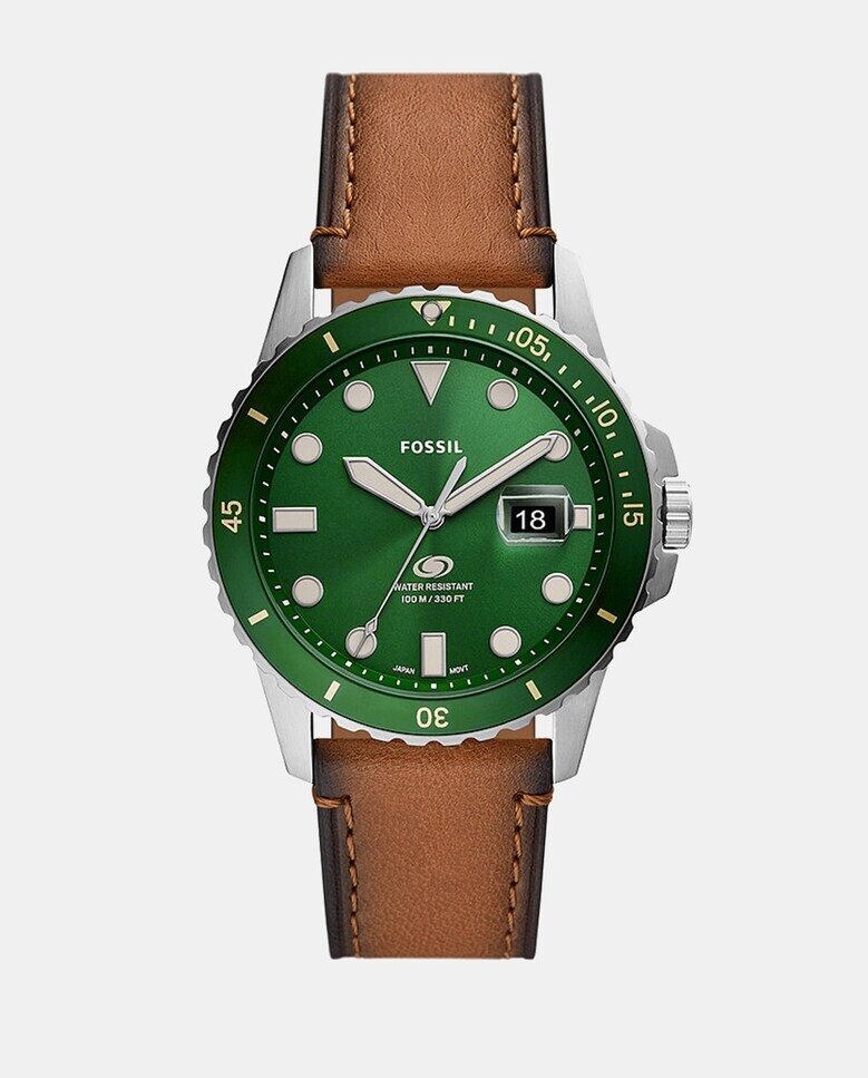 

Fossil Blue FS5946 Коричневые мужские часы из экокожи Fossil, коричневый