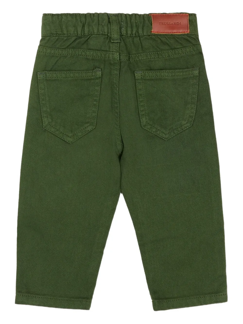 Джинсы с накладными карманами Trussardi Junior, зеленый — фото 2