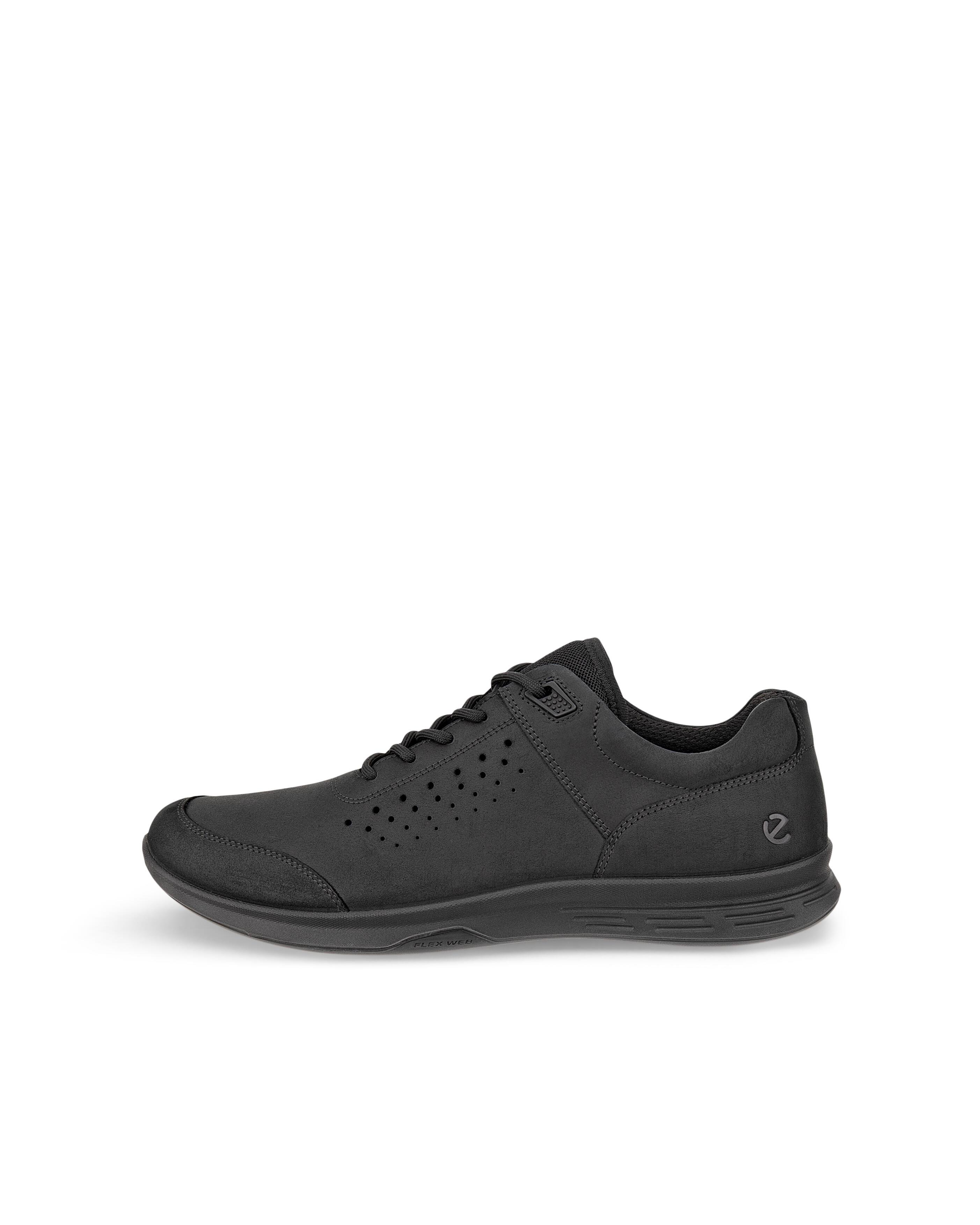 Кроссовки ECCO All Black Exceed из натуральной кожи, легкие и высококачественные, BLACK — фото 3