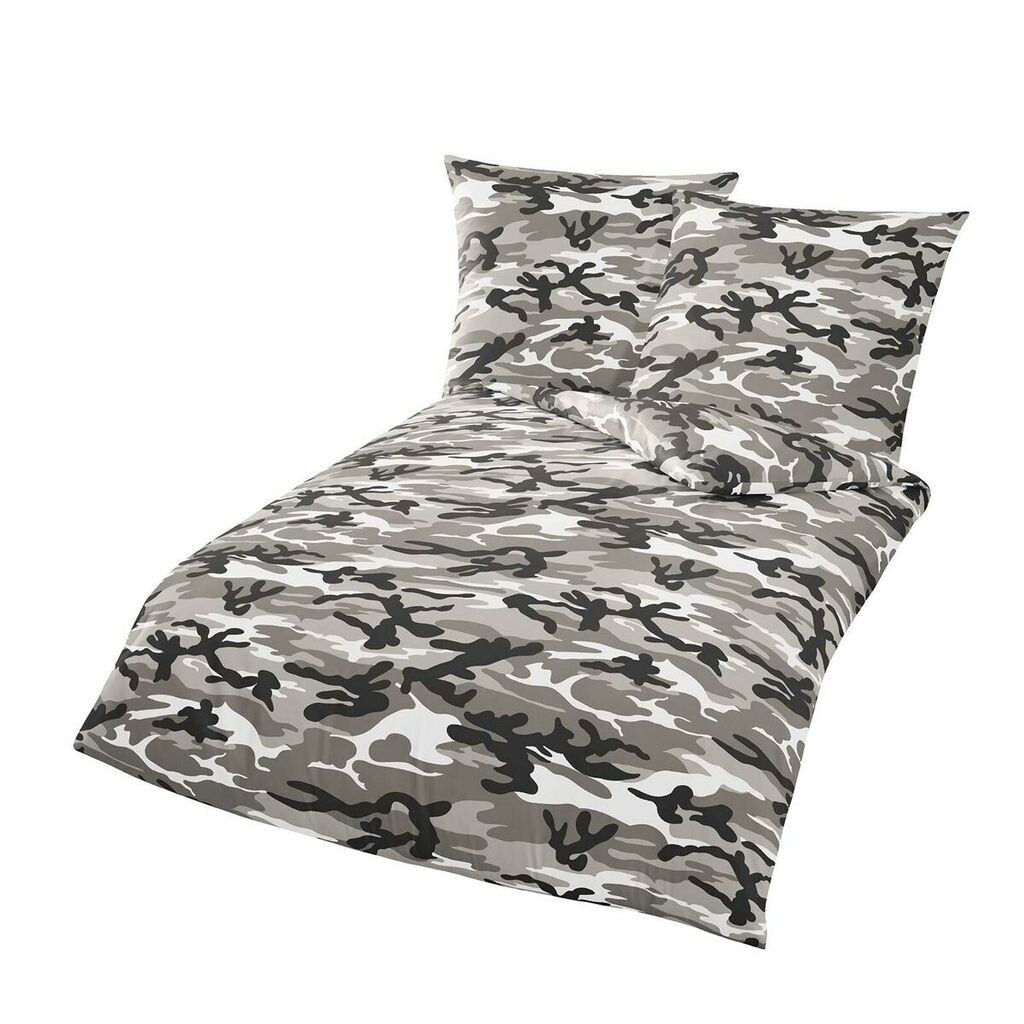 

Постельное белье Dream Sleep камуфляж графит 135х200 см + 80х80 см Traumschlaf