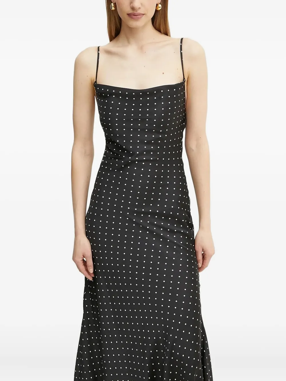 

Платье макси с воротником-хомутом Bardot, черный