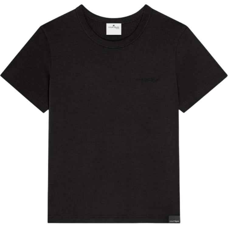 

Футболка Courrèges с логотипом COURREGES, черный