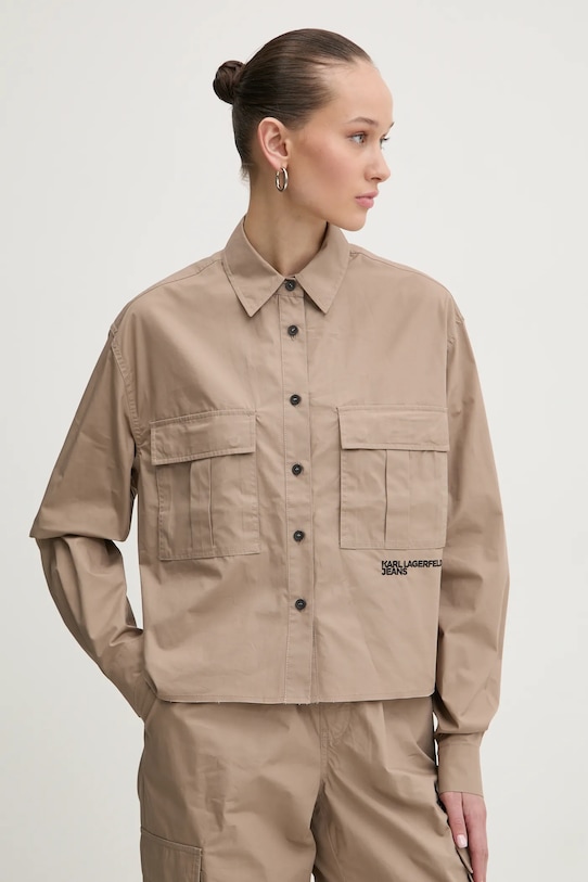 

Рубашка Karl Lagerfeld Jeans, бежевый