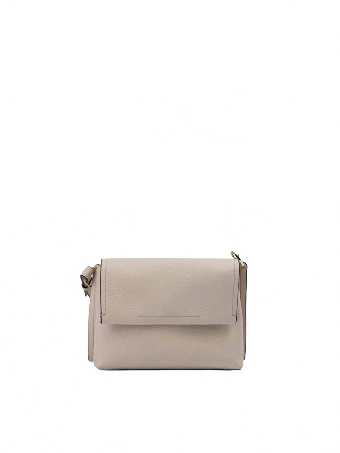 

Giada Женская сумка через плечо из зернистой кожи бежевого цвета