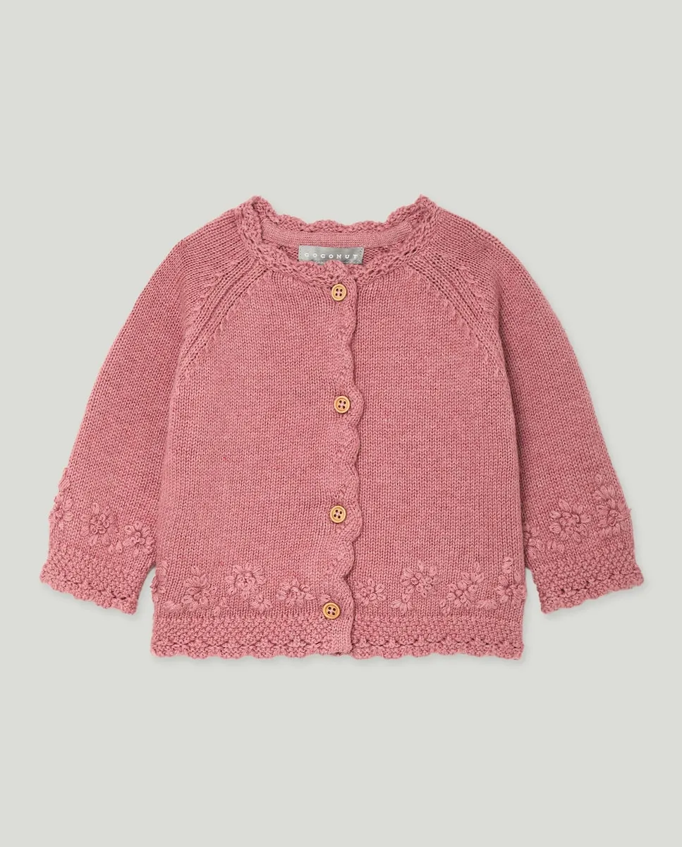 

Куртка до бедра с вышивкой цветов на подоле для младшей девочки Coconut El Corte Inglés