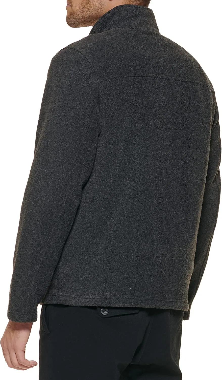 Классическая куртка Tommy Hilfiger на молнии из флиса, Charcoal — фото 3