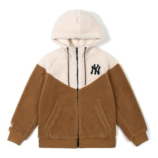 

Куртка MLB New York Yankees Lambs Wool Hooded Jacket Unisex Beige/Khaki, бежевый
