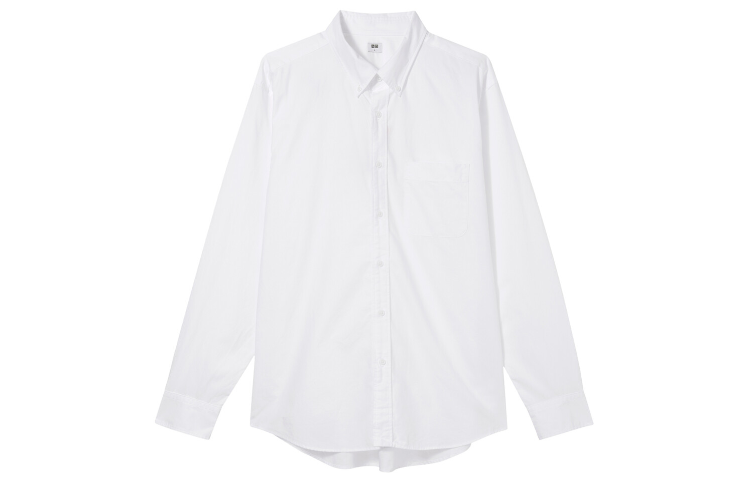 

Рубашка унисекс белая Uniqlo, белый