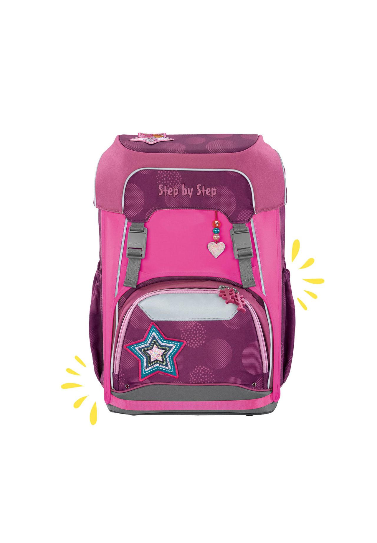 

Набор аксессуаров для ранцев GIANT Pull-Over для ранцев Step by Step, розовый