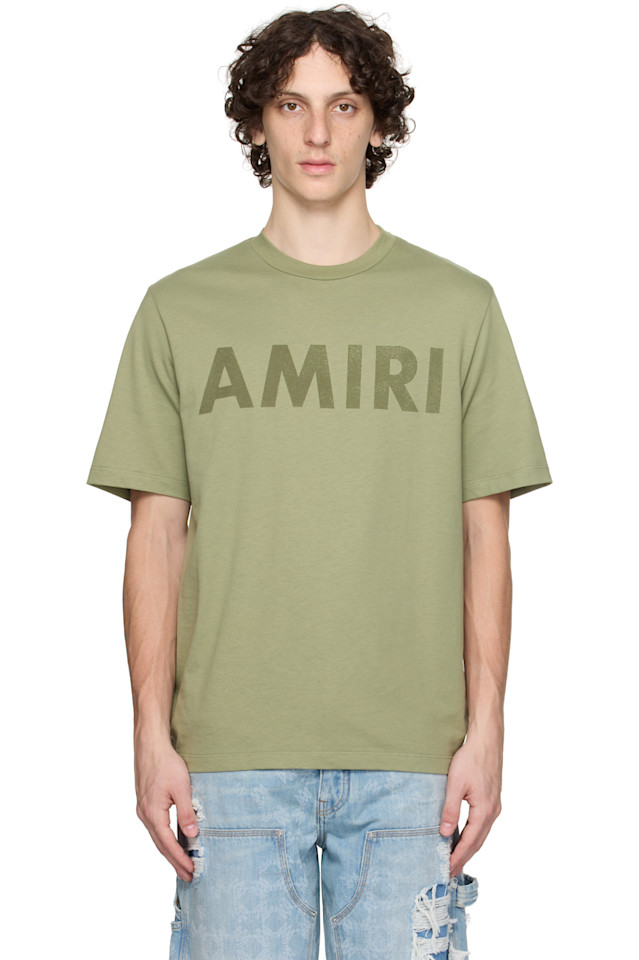 

Футболка Amiri с принтом Amiri, зеленый