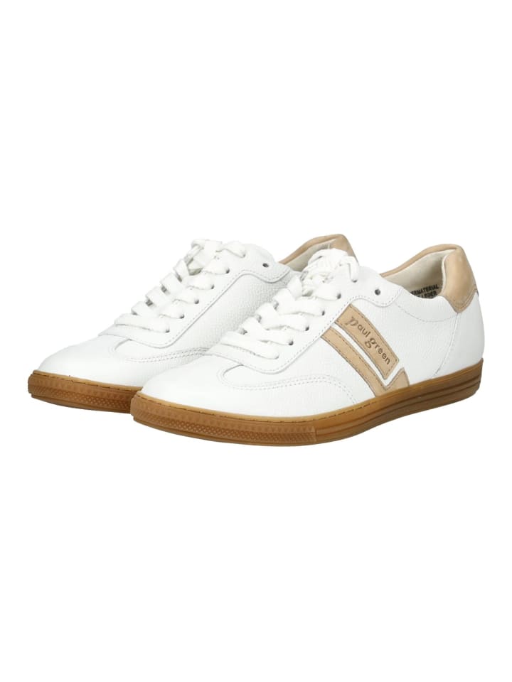 Кроссовки на шнуровке Paul Green Sneaker, цвет Weiß/Braun — фото 3