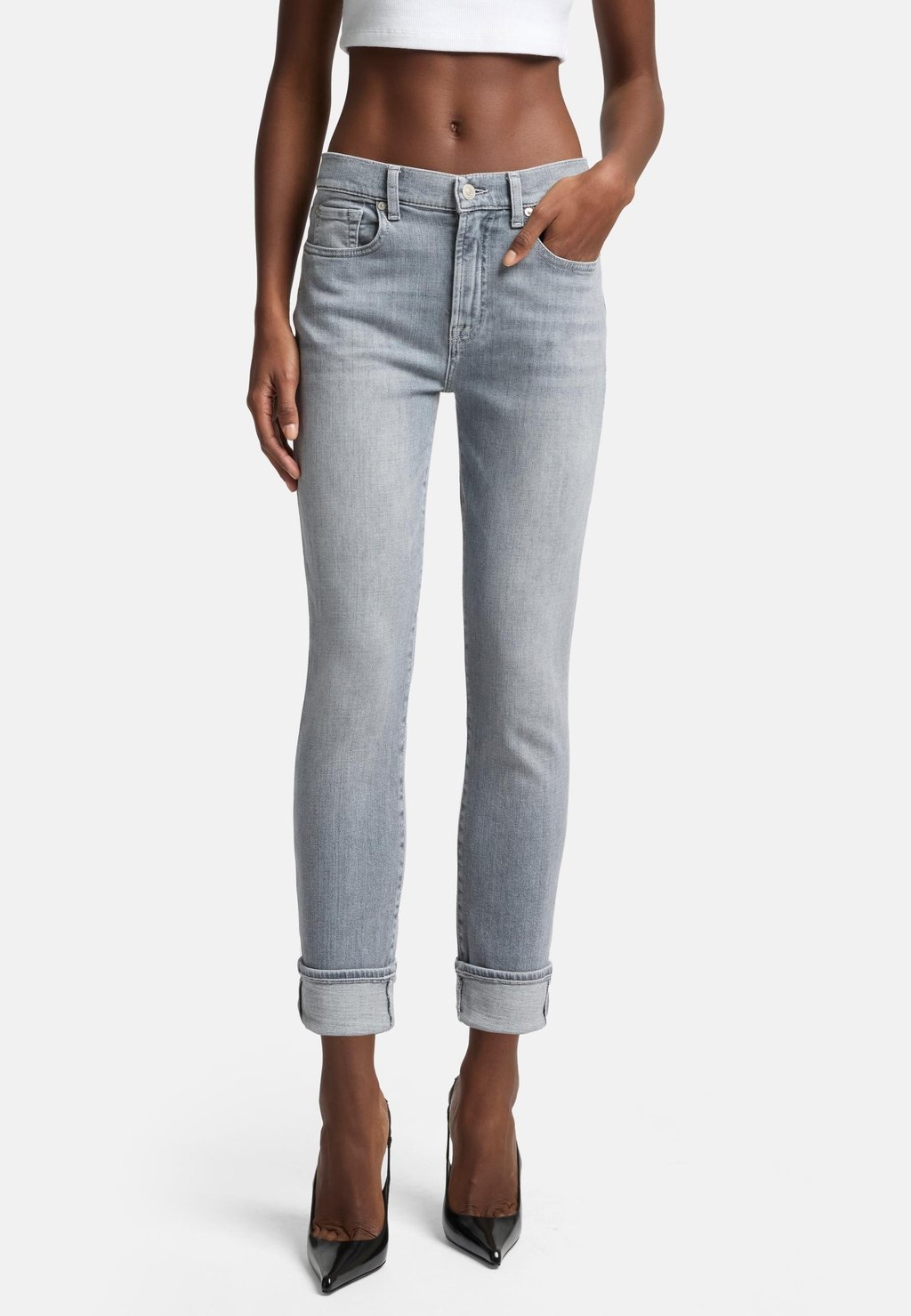 

Джинсы облегающего кроя SLIM FIT 7 for all mankind, серый