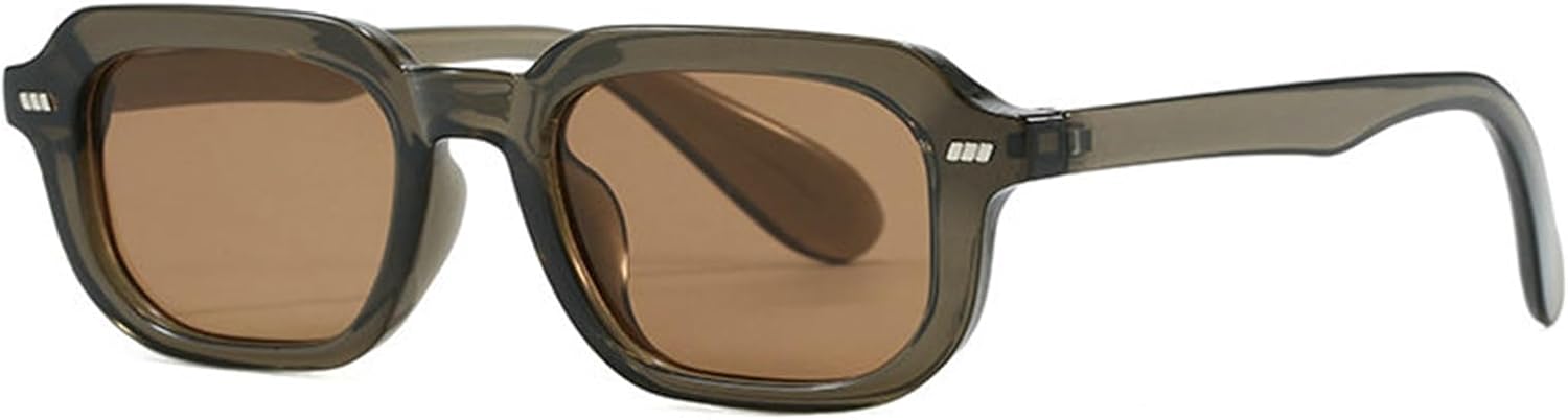 

Солнцезащитные очки Willochra Retro Small Square для женщин и мужчин, винтажные, с градиентным переходом цвета, узкие, классические, с защитой от УФ-излучения UV400, C4