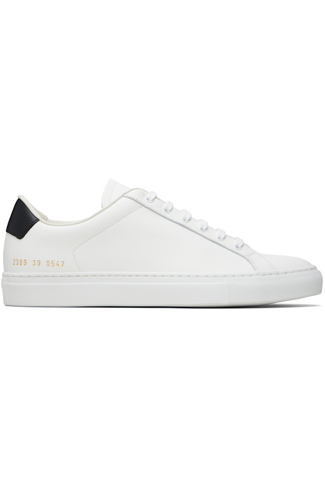 

Common Projects Белые ретро-классические кроссовки