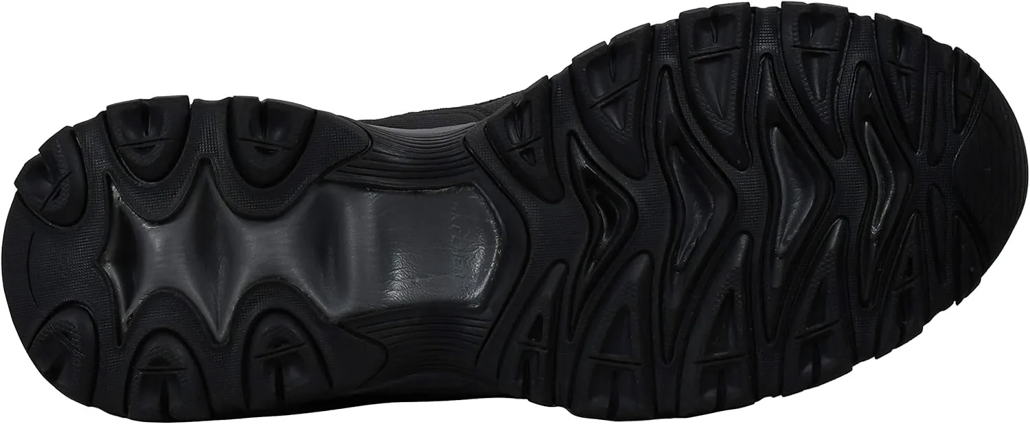 Мужские кроссовки Skechers Sport Afterburn Memory Foam Lace, черный/красный/серый — фото 4