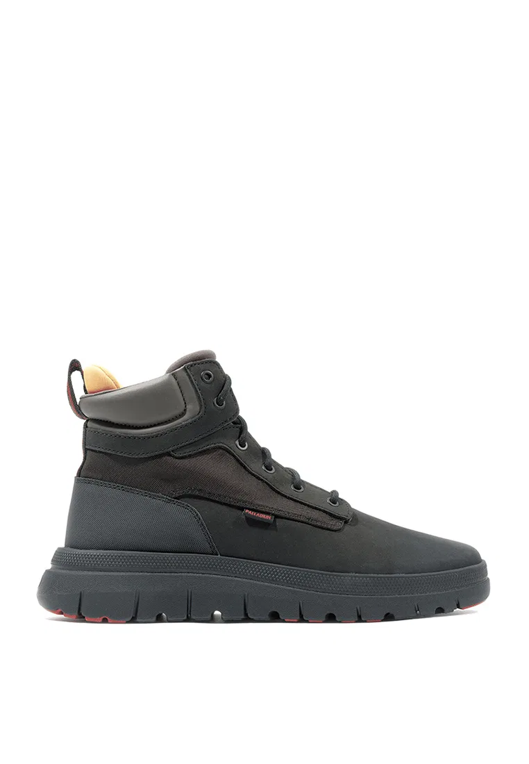 Мужские ботинки Pallaflex Cuff LTH High-Top, кожаные, высокие Palladium, черный