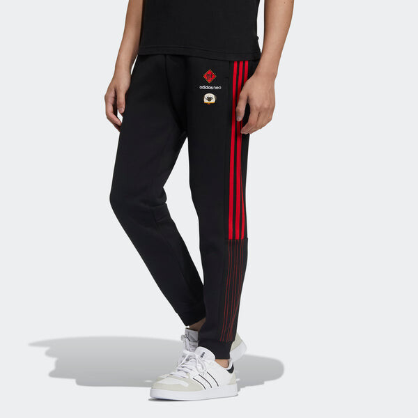 Спортивные штаны adidas neo Side Stripe Bundle Feet Sports Pants Black, черный — фото 3