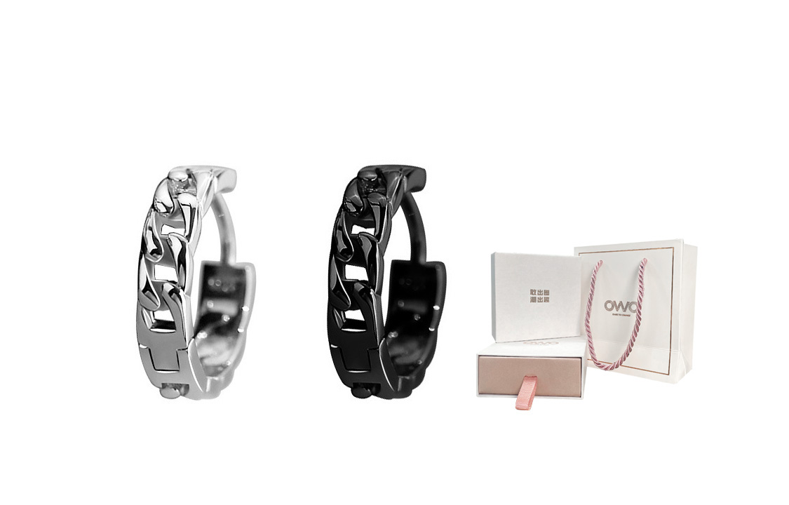 

OWO Серьги-гвоздики из стерлингового серебра 925 пробы мужские Silver