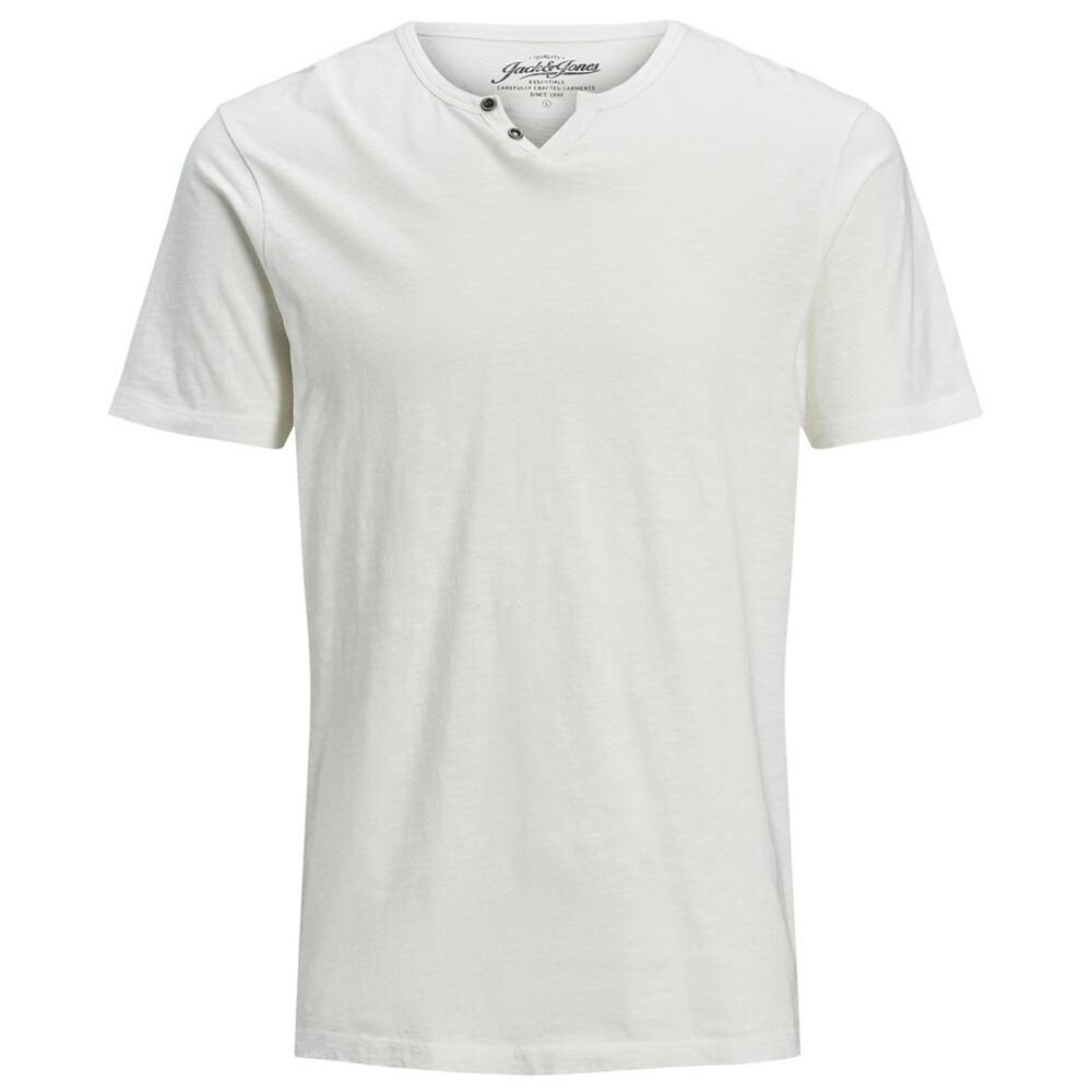

Футболка с коротким рукавом Jack & Jones Split Neck Slim Fit, белый