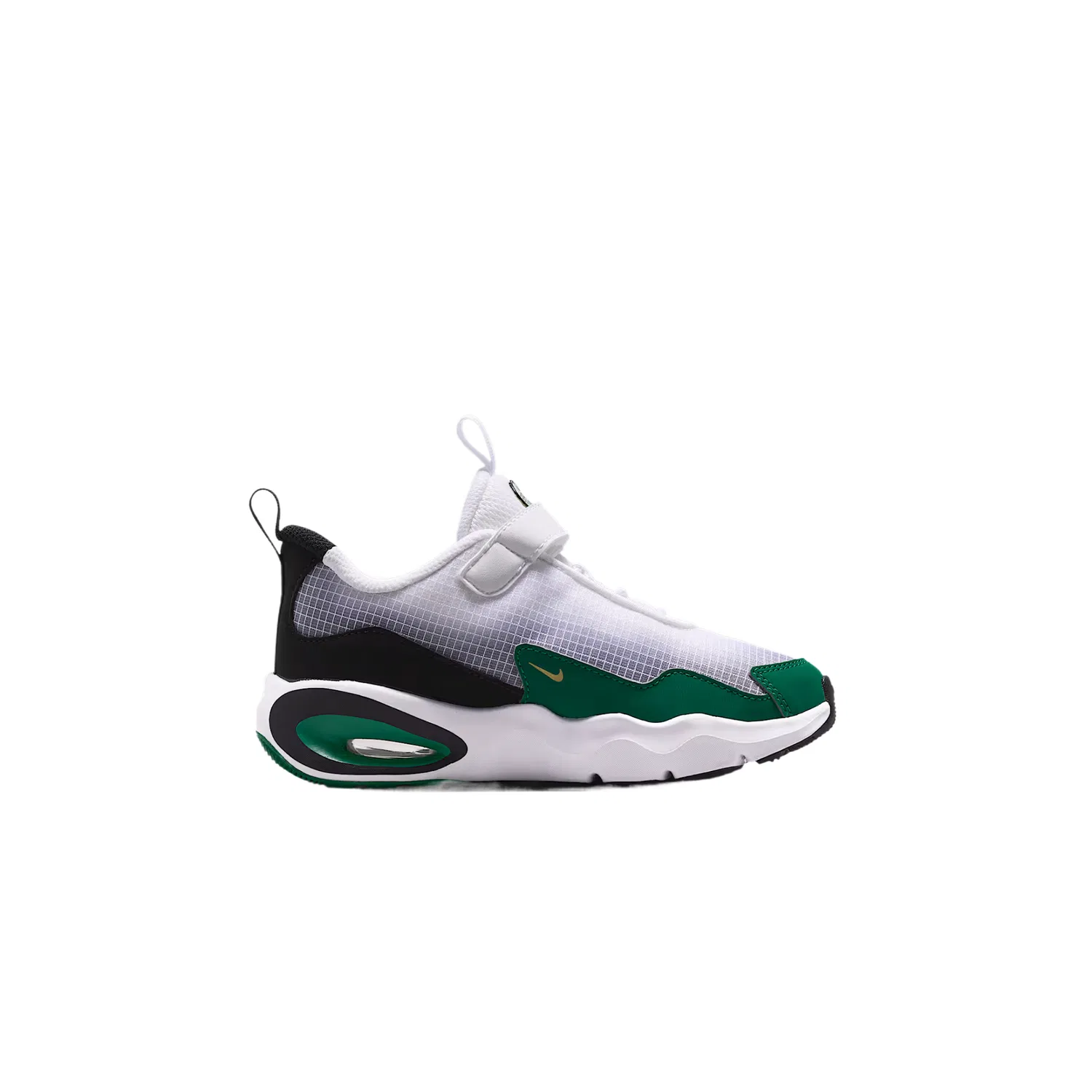 Кроссовки детские Air Max Nova Cushioning Breathable Support Low top Casual Shoes Kids' Nike, White/Peacock Green/Black/Gold — фото 3
