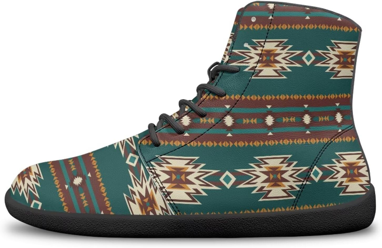 

Женские и мужские высокие кроссовки-босоножки на шнуровке с противоскользящей подошвой для ходьбы Bychecar, Aztec Print