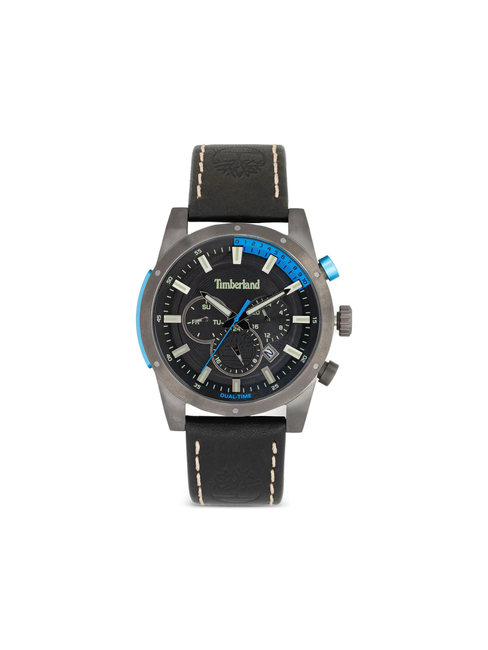 

Наручные часы Dual-Time 46 мм Timberland, черный
