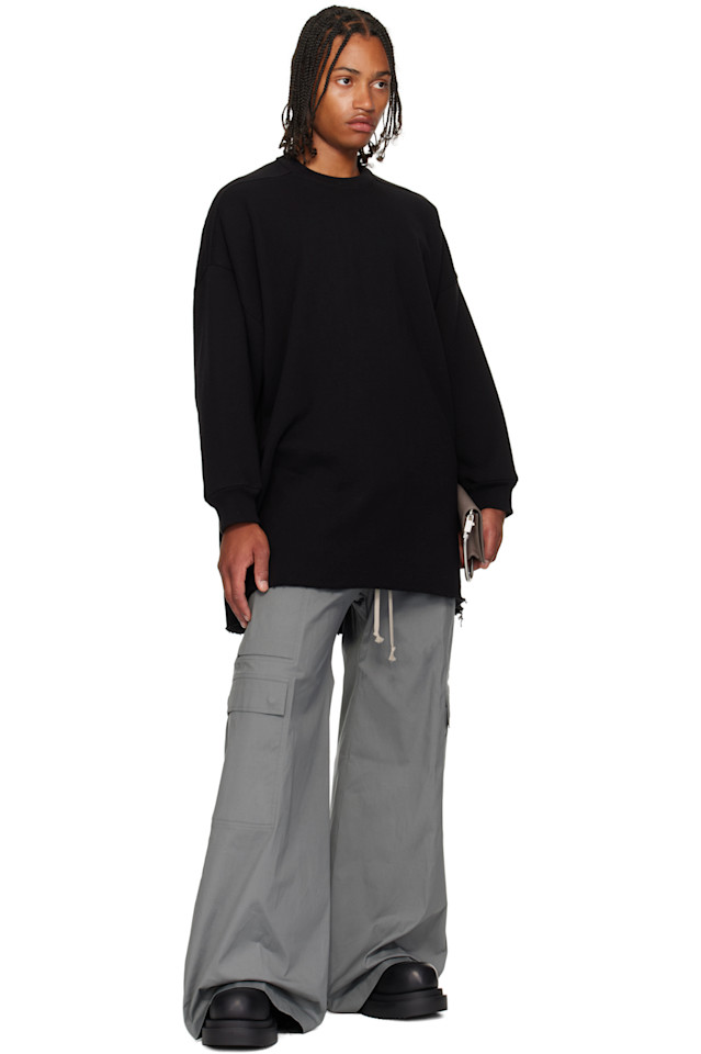 Толстовка Concordians tommy ls Rick Owens, черный — фото 4