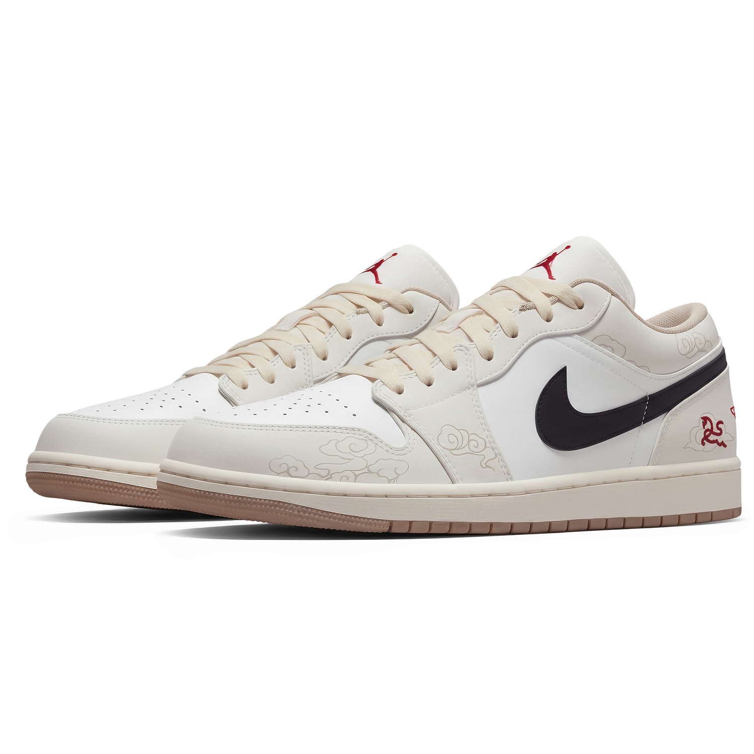 Jordan Air 1 Low Sail Three Times Laboratory, Horse Year, White Horse Riding The Wind Abrasion Resistant Low top — фото 4