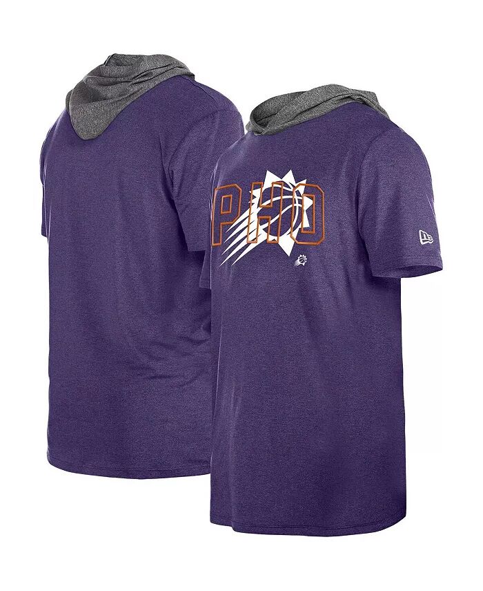 

Мужская фиолетовая футболка с капюшоном Phoenix Suns Active New Era