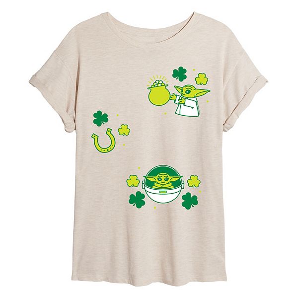 

Футболка The Mandalorian Grogu St Patrick's Day Star Wars, Beige