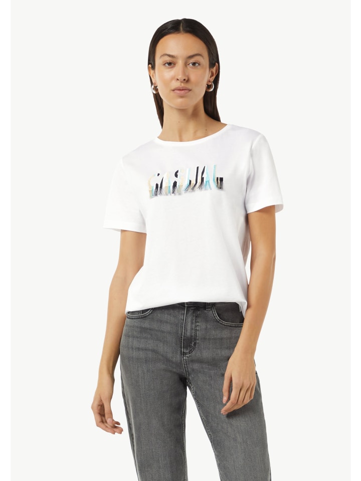 

Футболка comma CI T-Shirt kurzarm, белый