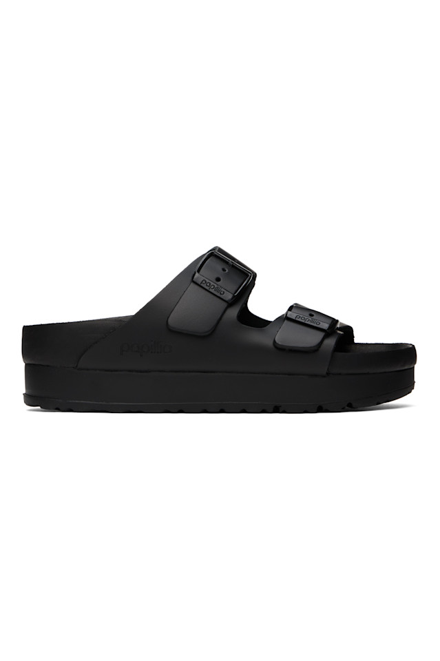Папилио издание узкие сандалии Arizona Flex Platform Birkenstock, черный