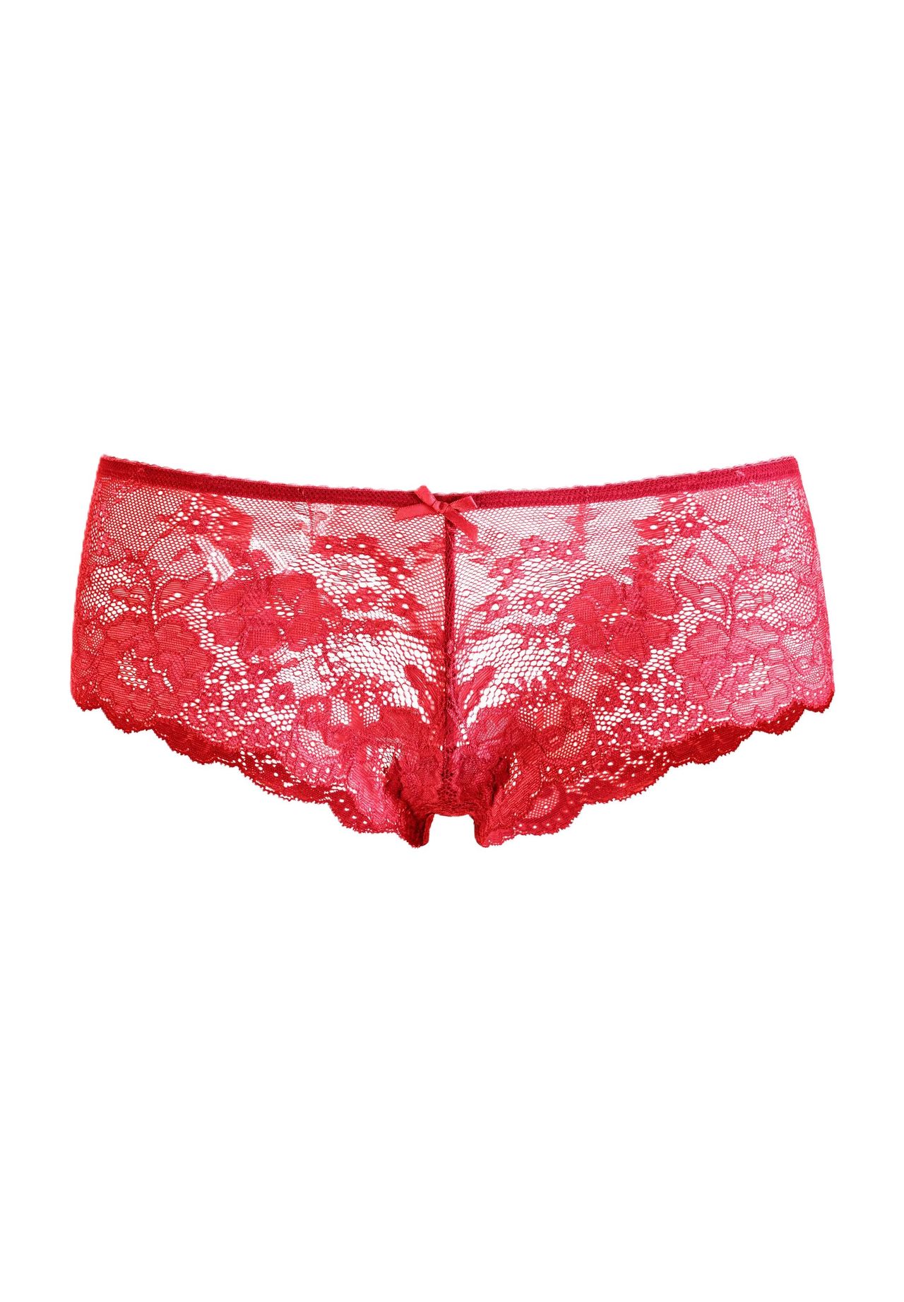 

Трусики женские, цветочное кружево, декоративный бантик LASCANA, цвет 779 Red