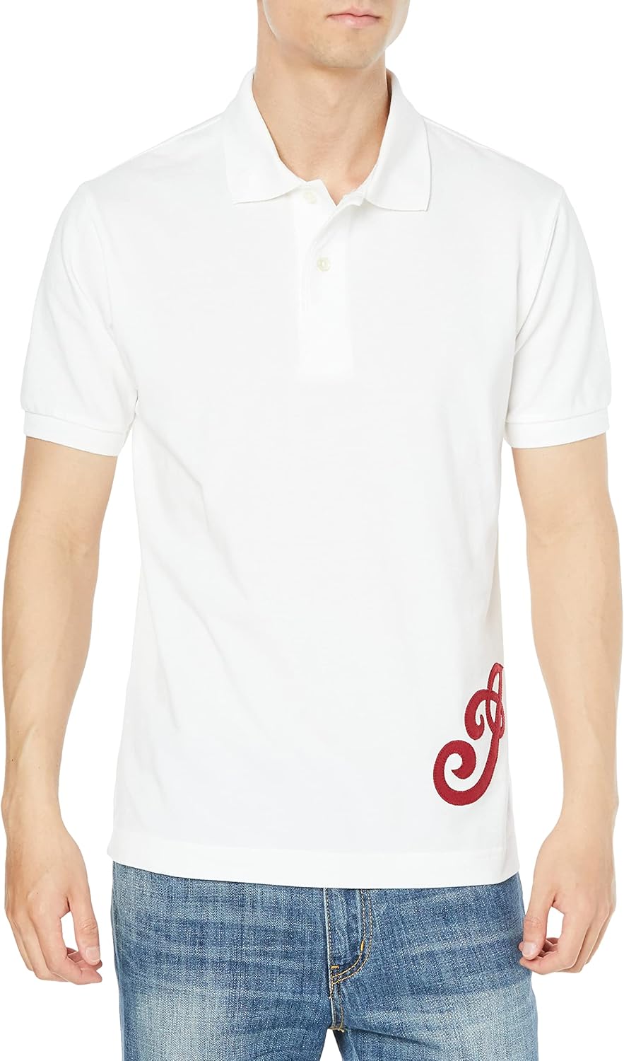 

Индийская рубашка-поло IC-2723 из плотной ткани, с фетровым логотипом в виде инициалов Indian, белый/бордовый