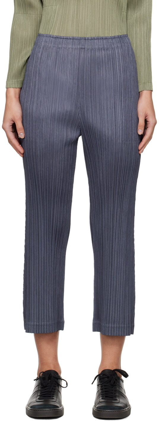 

Серые брюки с утолщенным низом 1 Pleats Please Issey Miyake, цвет Gray