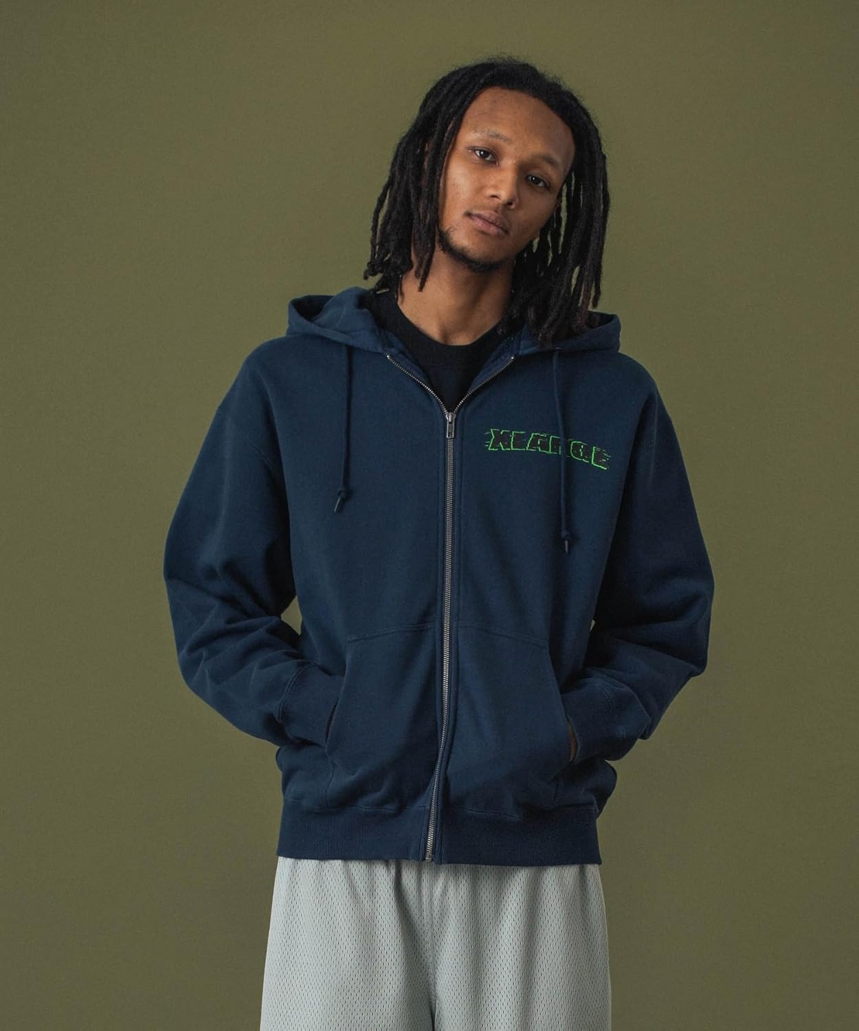 

Толстовка с капюшоном для мужчин размера XLARGE, толстовка на молнии с капюшоном для верховой езды, темно-синий