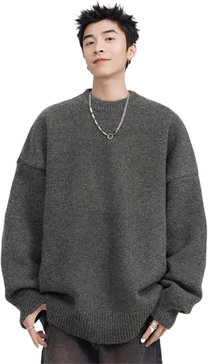 

Американский ретро свитер с круглым вырезом AXGGZTJZ