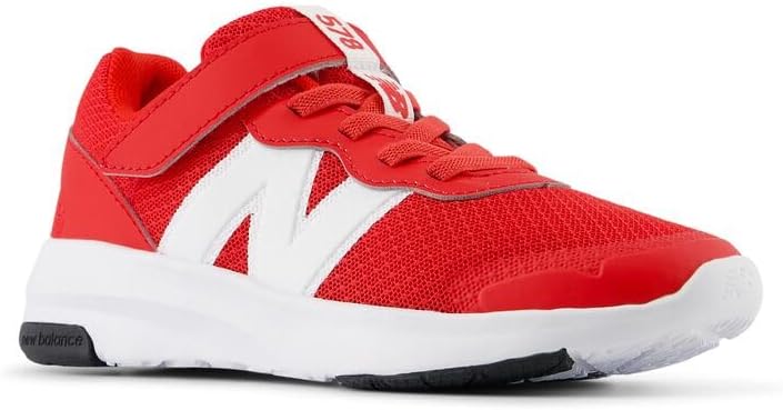 Кроссовки New Balance Kids' Dynasoft 578 V1 на липучках, белый/красный — фото 4