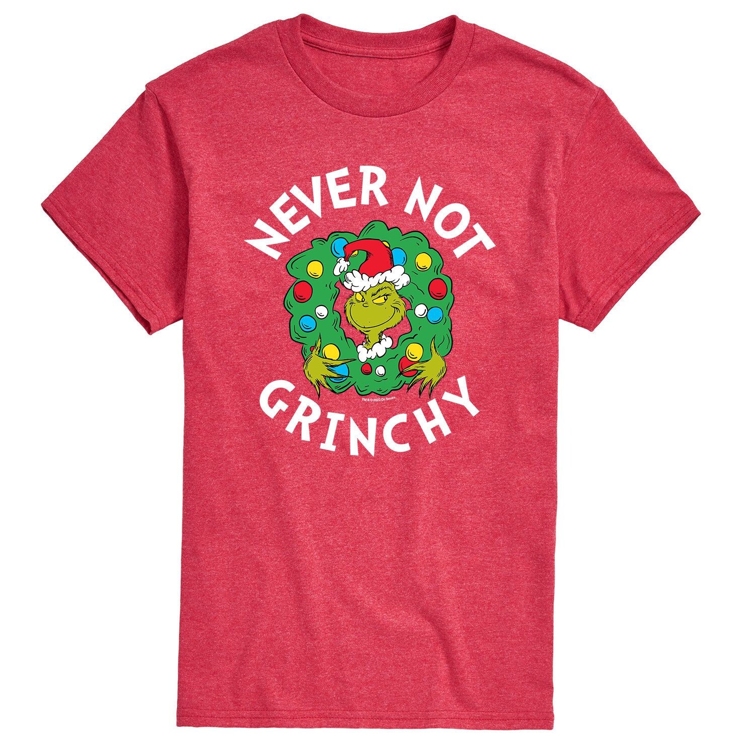 

Мужская футболка Dr. Seuss Grinch Never Not Grinchy Licensed Character