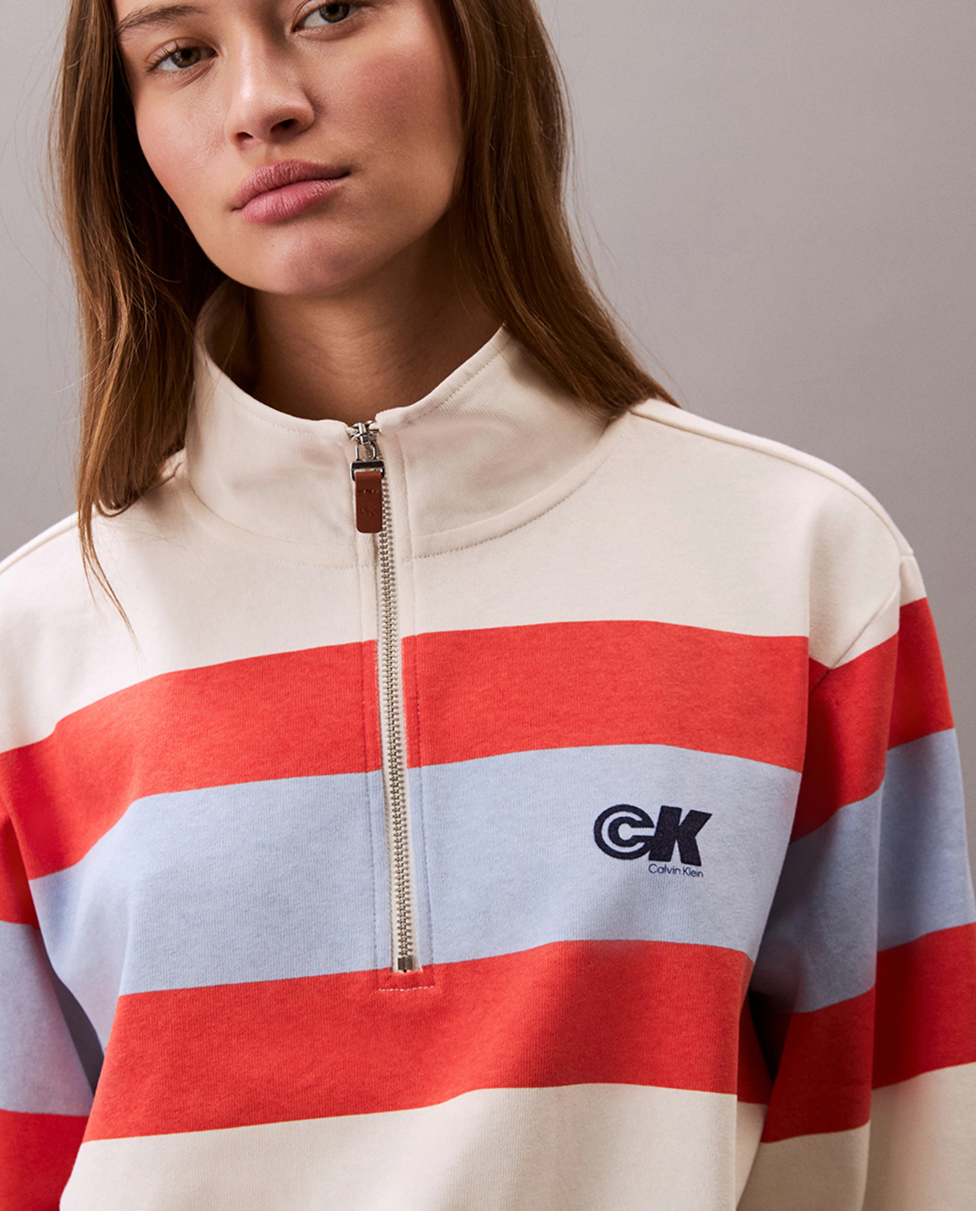 

Женский джемпер с полумолнией Calvin Klein Jeans, кремовый