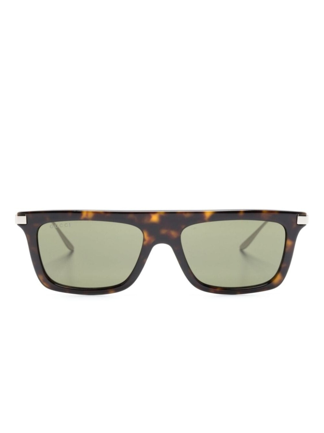 

Gucci Eyewear солнцезащитные очки в прямоугольной оправе с логотипом, коричневый