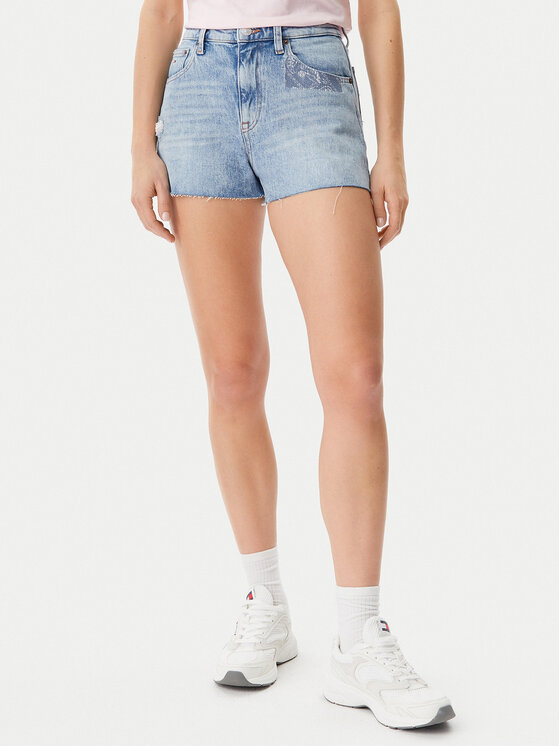 

Облегающие джинсовые шорты DW0DW20087 Tommy Jeans, синий