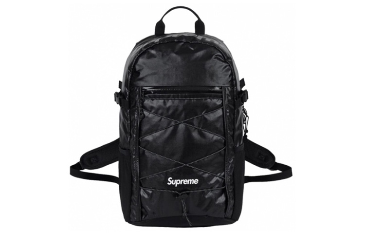

Supreme Полиэстеровый рюкзак обычный унисекс черный, Black