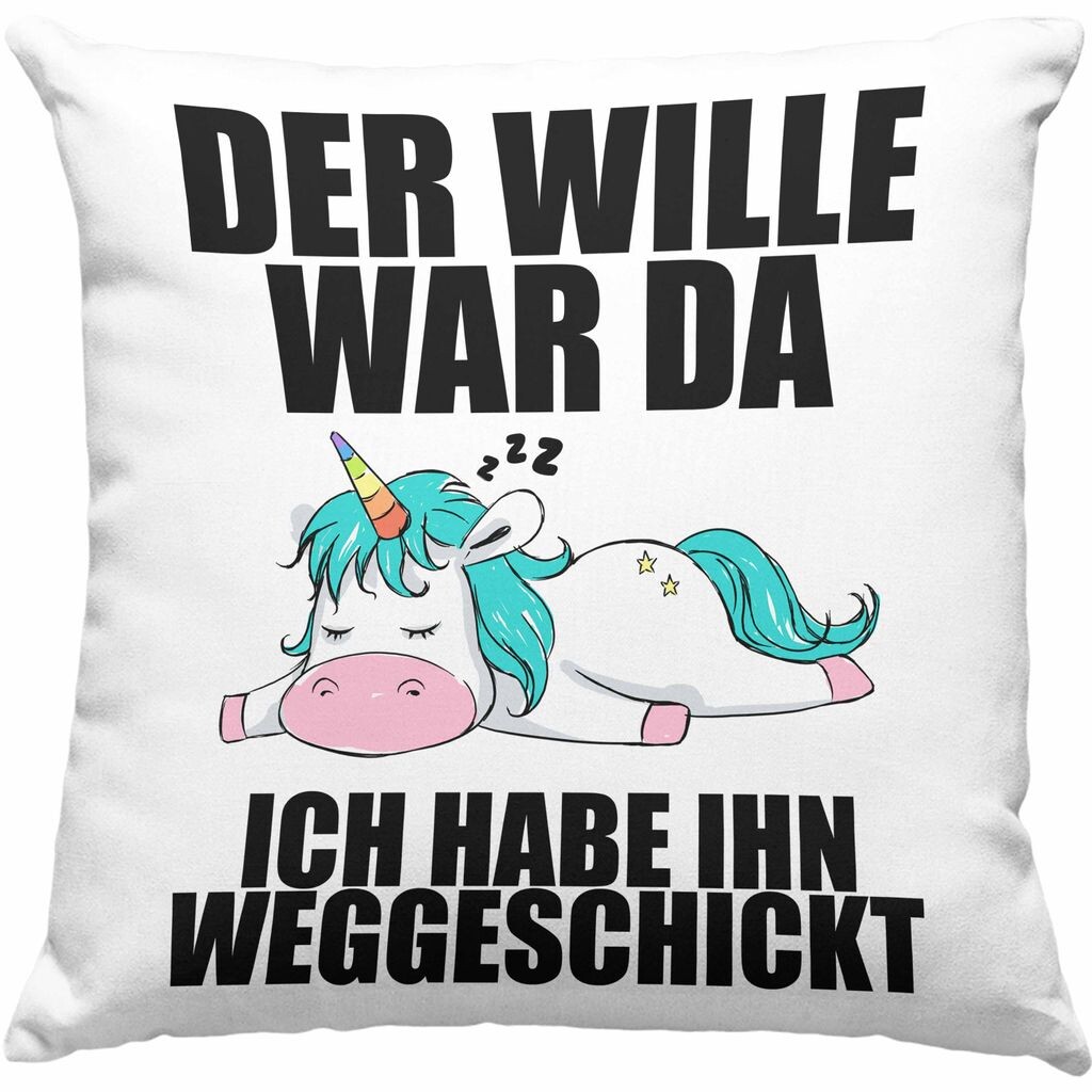 

Тренд - Декоративная подушка с наполнителем 40х40 с надписью коллега подарок коллеге единорог по работе (розовый) Trendation