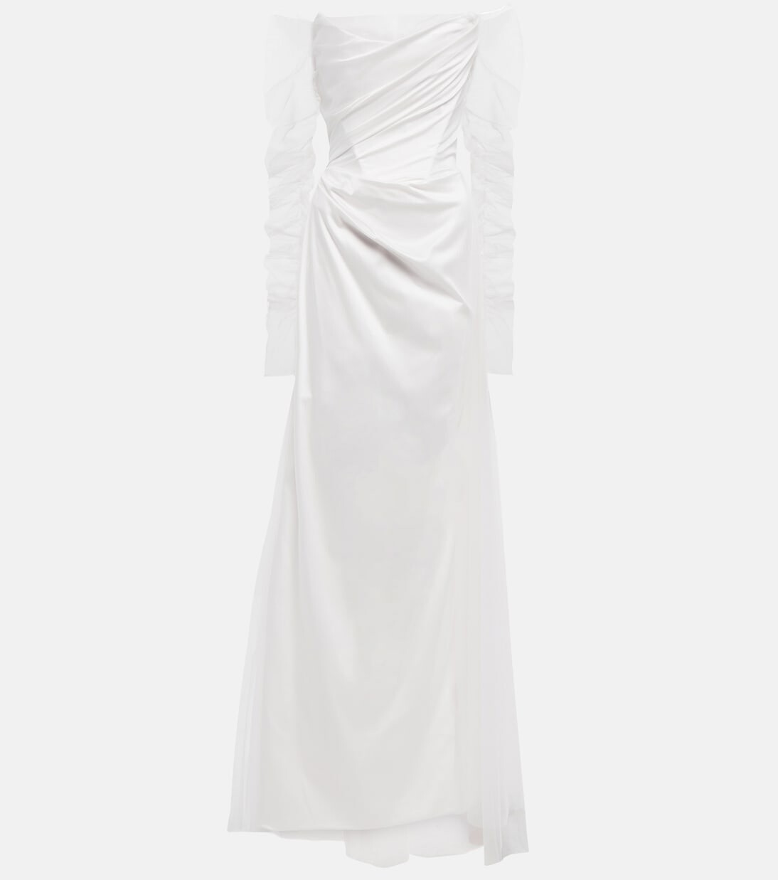 

Свадебное платье из атласа и тюля Vivienne Westwood, белый