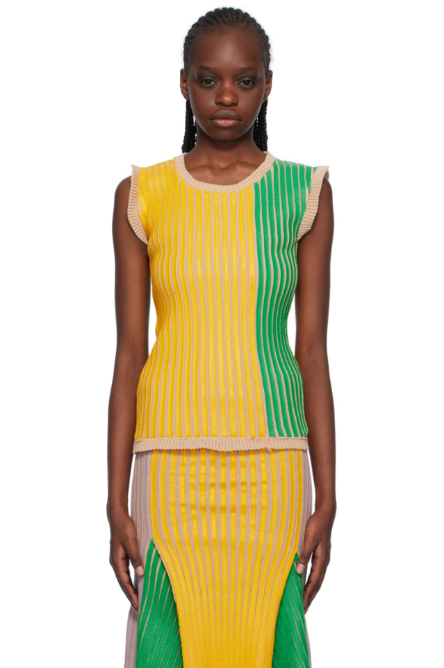 

эксклюзивный зеленый топ от Ssense Stanley Raffington, мультиколор