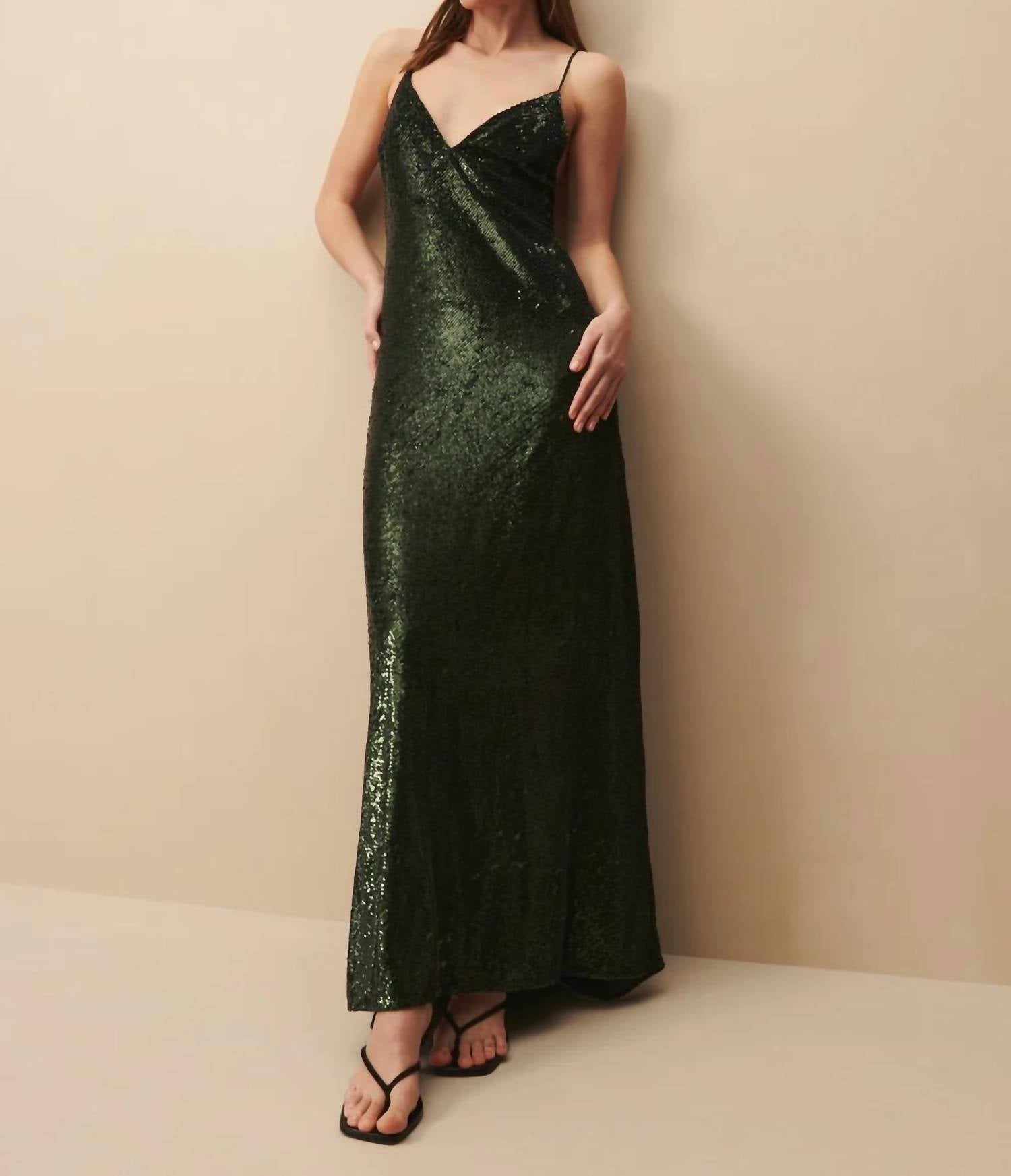 

Длинное платье Josephine изумрудного цвета TWP, цвет emerald